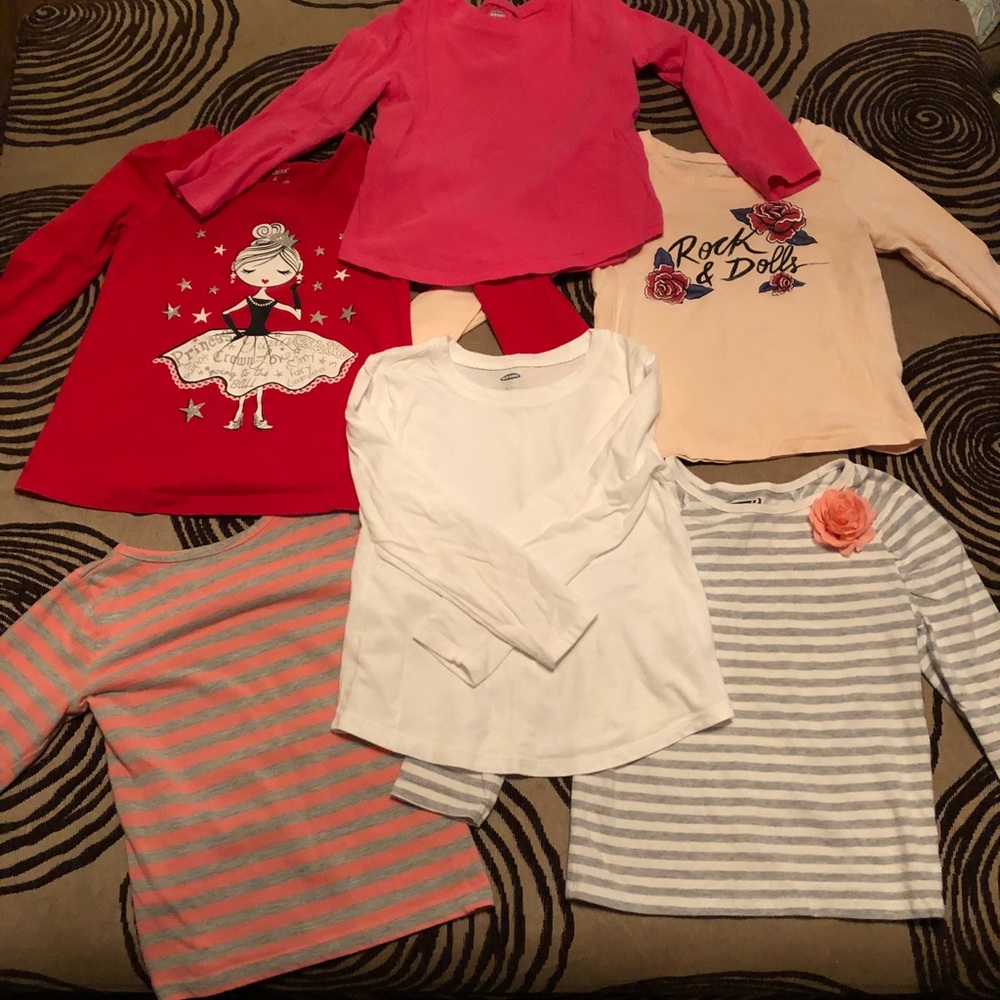 4T girls long sleeve shirts! Great condition!